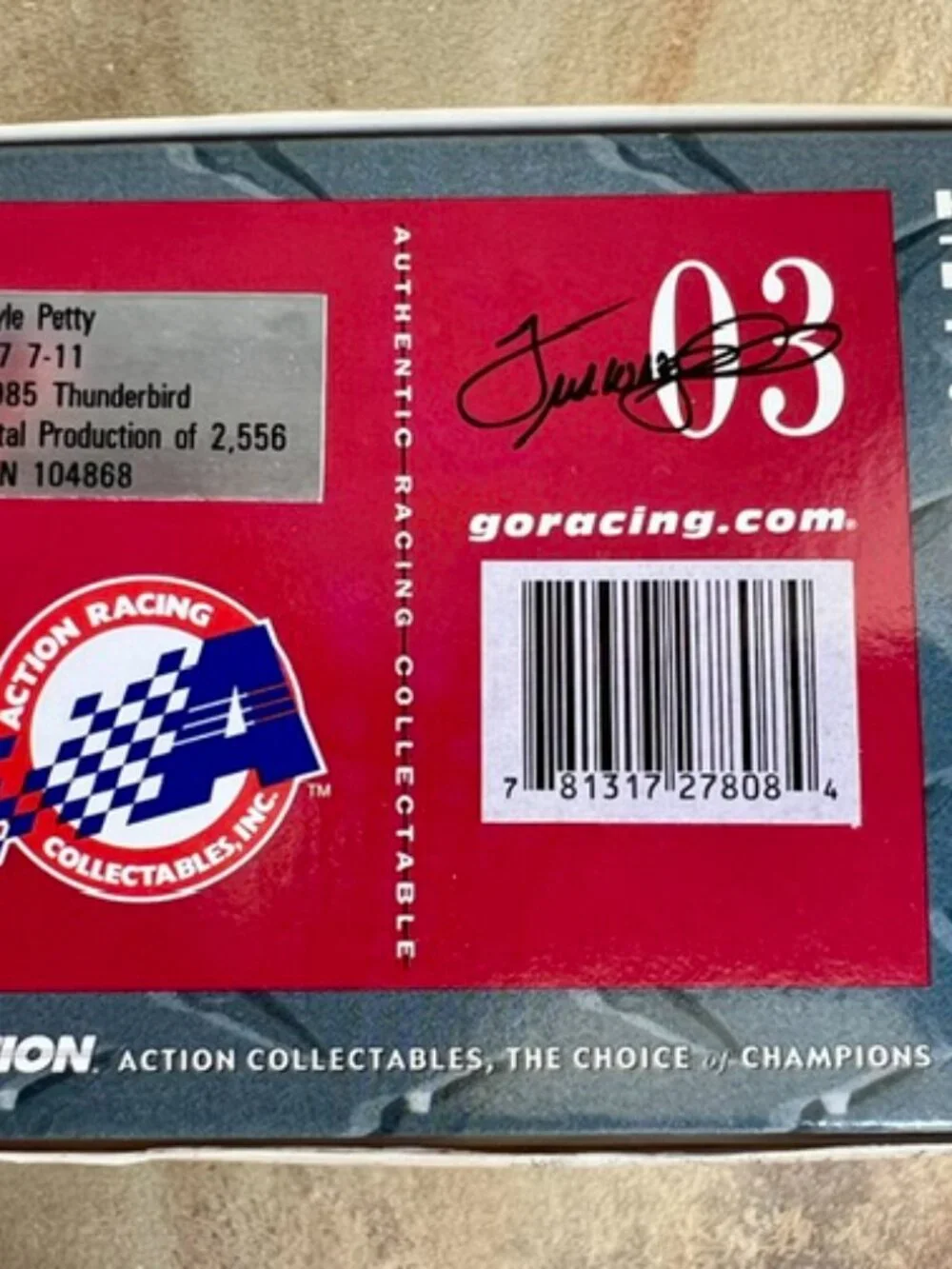 ACTION ELITE 1985 Thunderbird KYLE PETTY #7 | 7-11 | 1:24 Diecast 03 LTD Edition